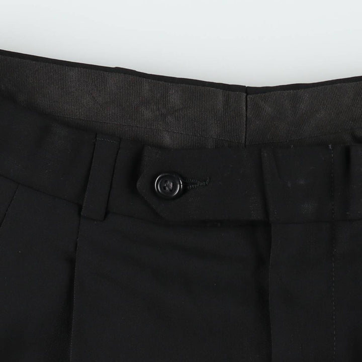 Vintage two-pleat slacks for men, size W32 unclear black type Vintage Second Hand