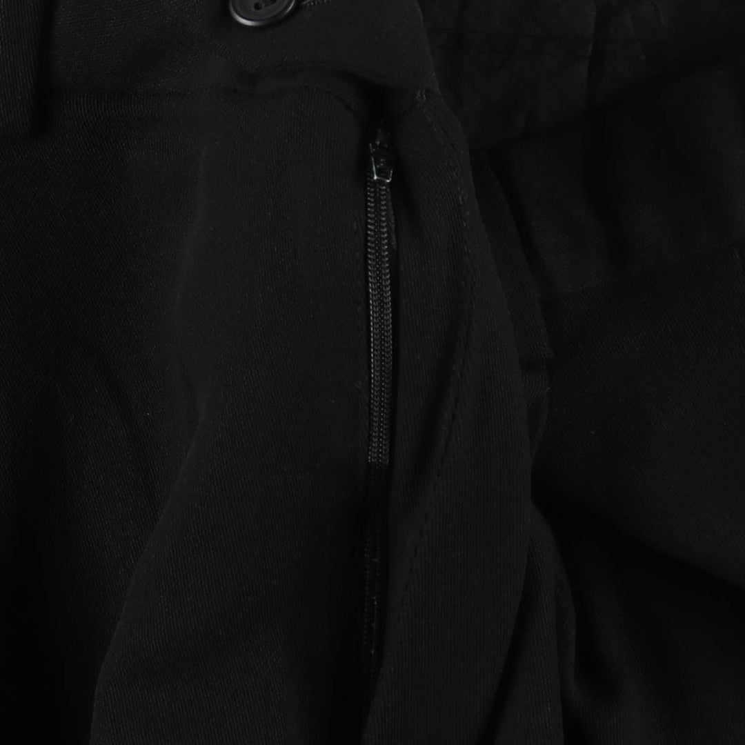 2000'S Banana Republic two-pleat wool trousers/slacks, made in Italy, men's size W34 (approx.) wool black type Vintage Second Hand