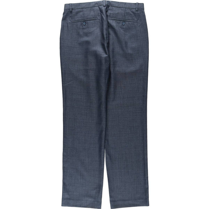00s~ Calvin Klein slacks for men, size W34 polyester Navy blue Vintage Second Hand