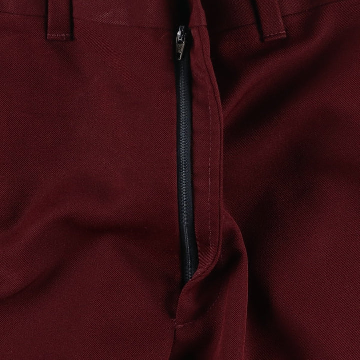 70'S Hagger slacks, flared pants, made in USA, men's size W31 equivalent, vintage. unclear wine-red Vintage Second Hand