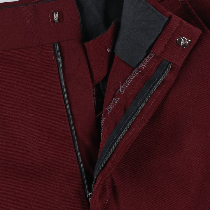 70'S Hagger slacks, flared pants, made in USA, men's size W31 equivalent, vintage. unclear wine-red Vintage Second Hand
