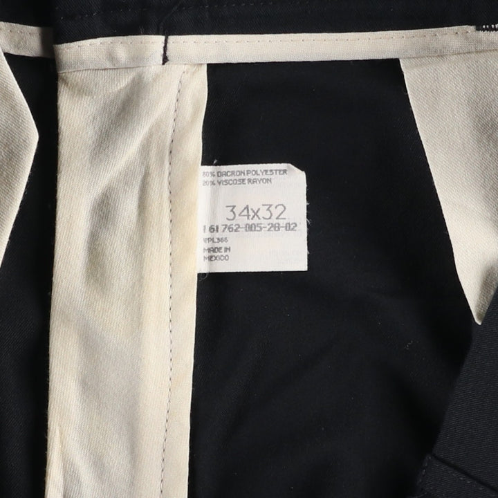 Haggar HAGGER Three-Tuck Slacks, Men's Size 34 polyester black type Vintage Second Hand