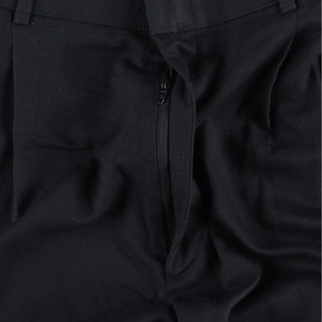 Haggar HAGGER Three-Tuck Slacks, Men's Size 34 polyester black type Vintage Second Hand
