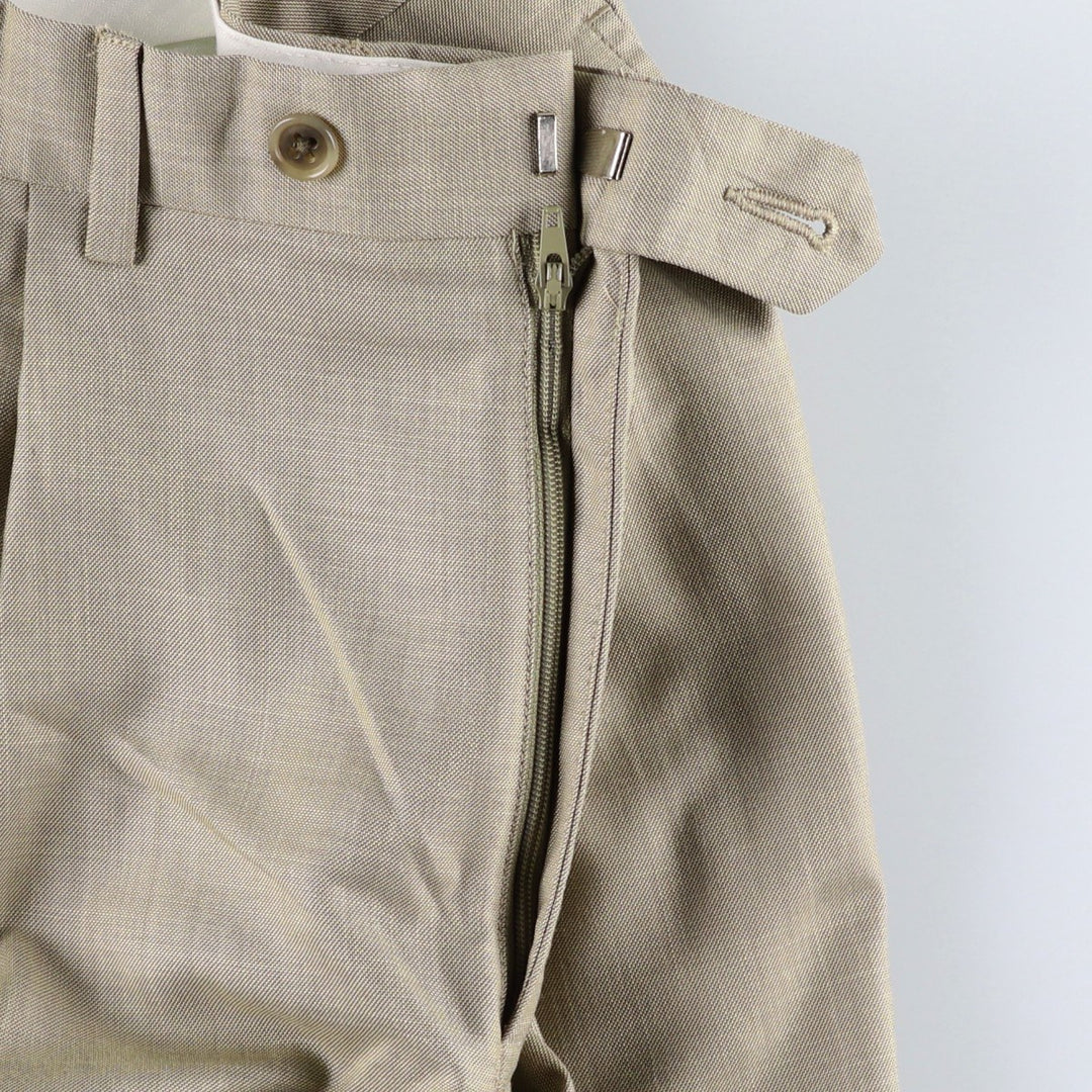 Ralph Lauren LAUREN Lauren Two-pleat slacks pants for men, equivalent to W32 polyester Beige type Vintage Second Hand