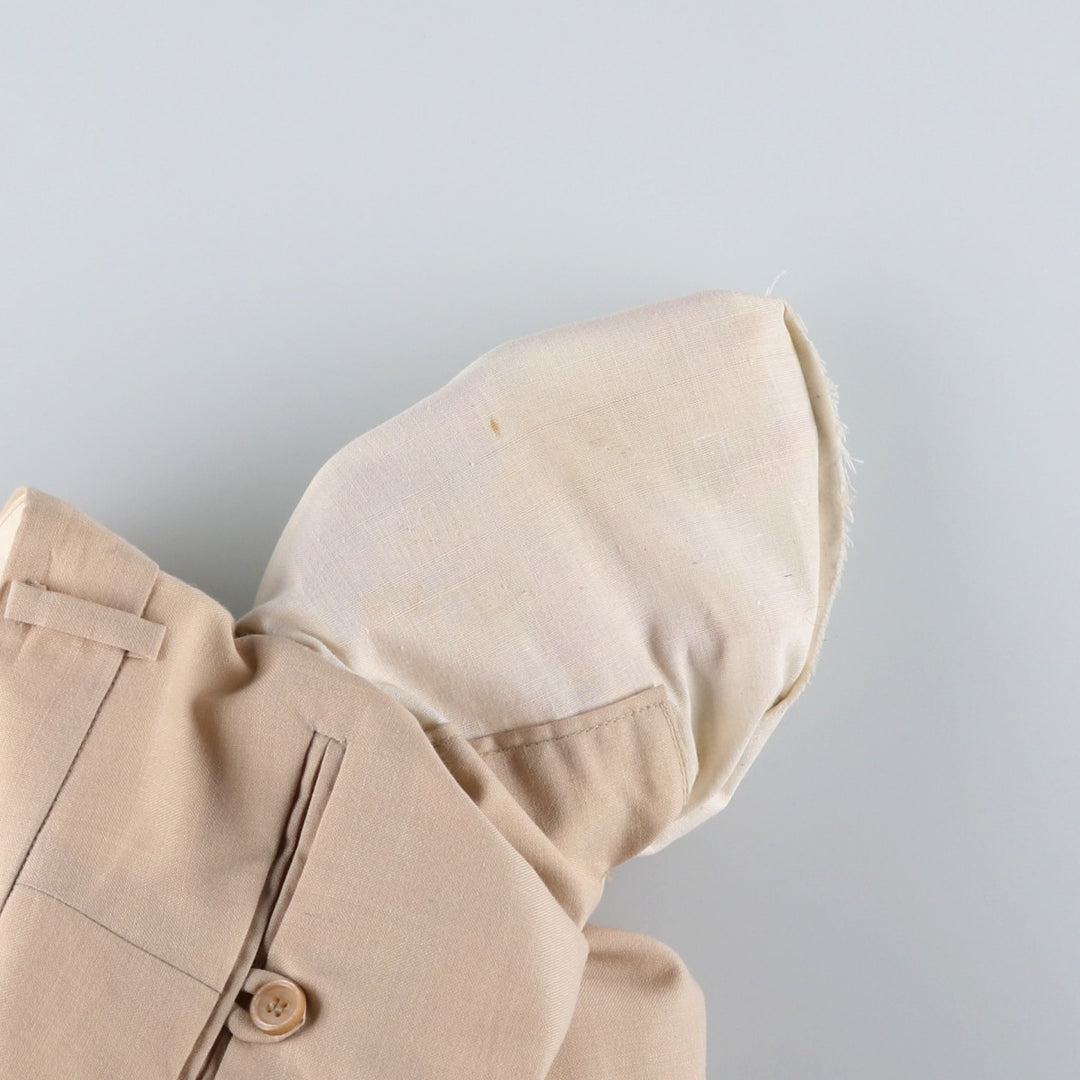Two-pleat slacks for men (approximately W32) unclear Beige type Vintage Second Hand