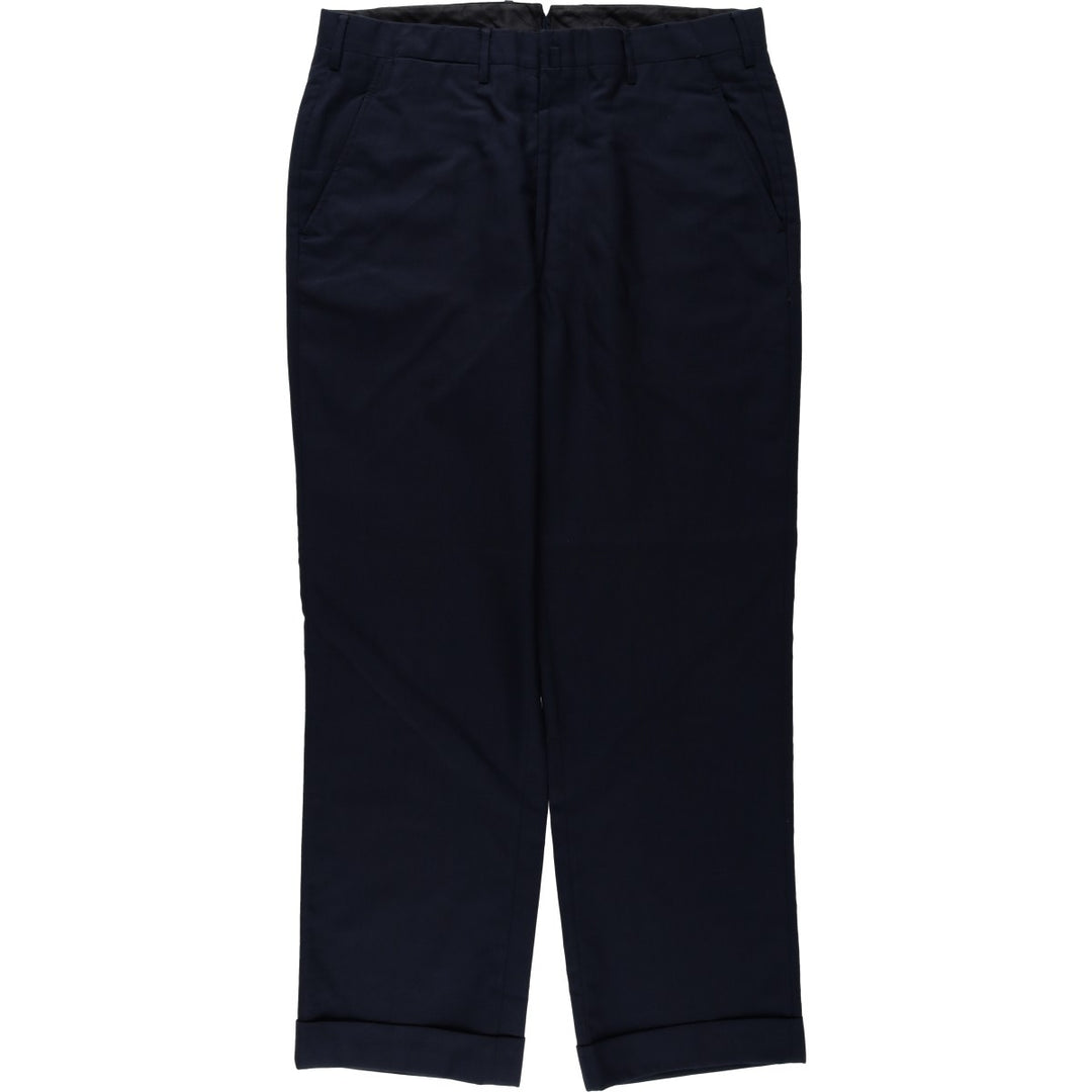 1980'S Brooks Brothers MAKERS slacks pants, men's size W35 (approx.), vintage. unclear navy blue type Vintage Second Hand