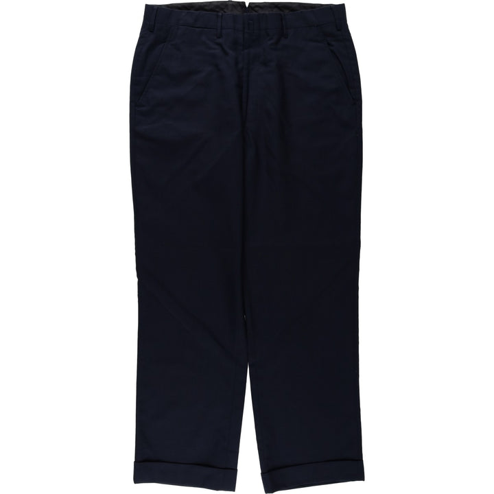 1980'S Brooks Brothers MAKERS slacks pants, men's size W35 (approx.), vintage. unclear navy blue type Vintage Second Hand