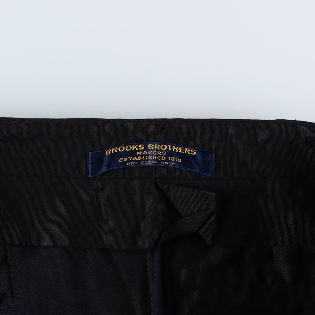 1980'S Brooks Brothers MAKERS slacks pants, men's size W35 (approx.), vintage. unclear navy blue type Vintage Second Hand