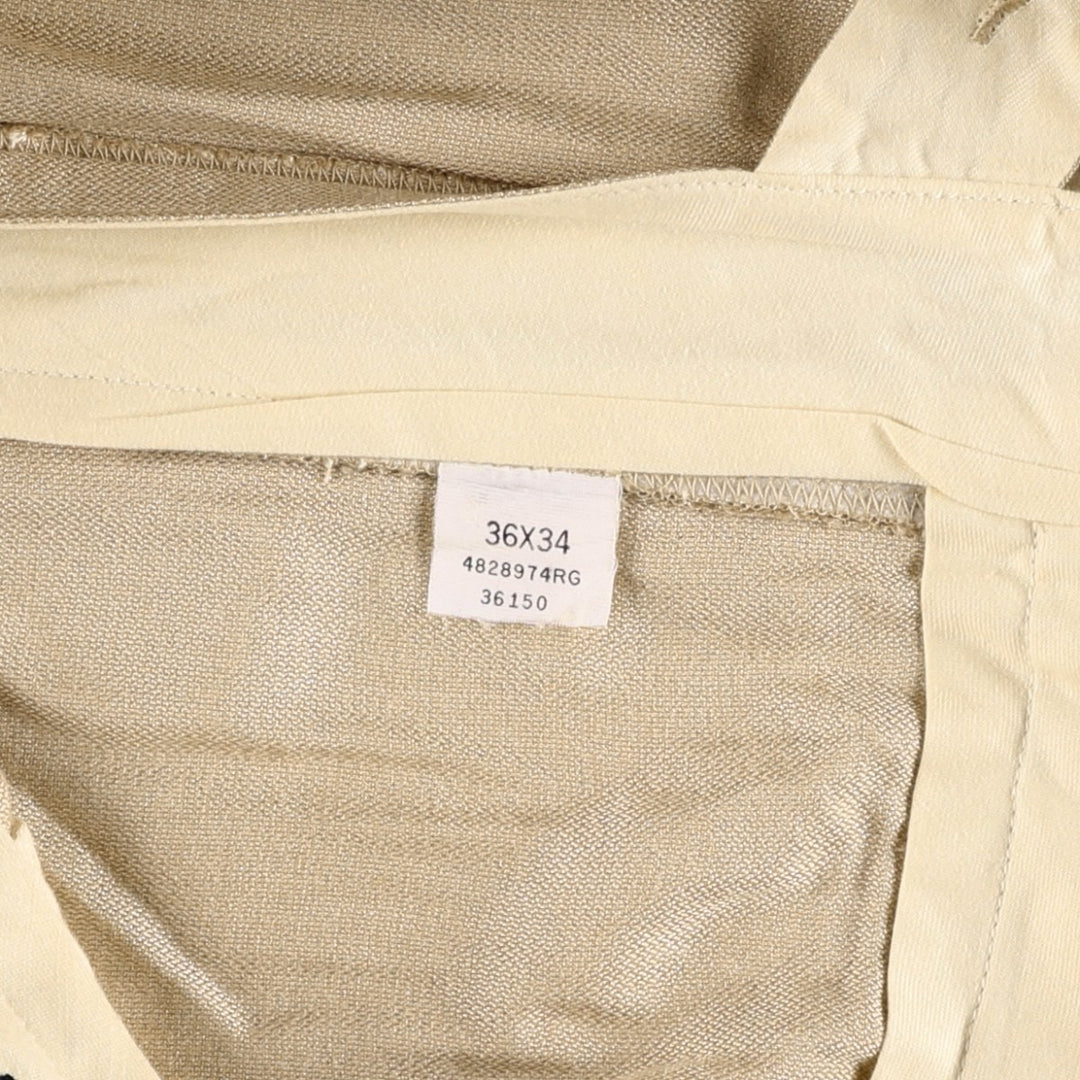Ralph Lauren POLO GOLF two-pleat slacks, men's size W35 Rayon Beige type Vintage Second Hand