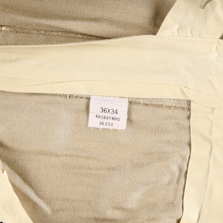 Ralph Lauren POLO GOLF two-pleat slacks, men's size W35 Rayon Beige type Vintage Second Hand
