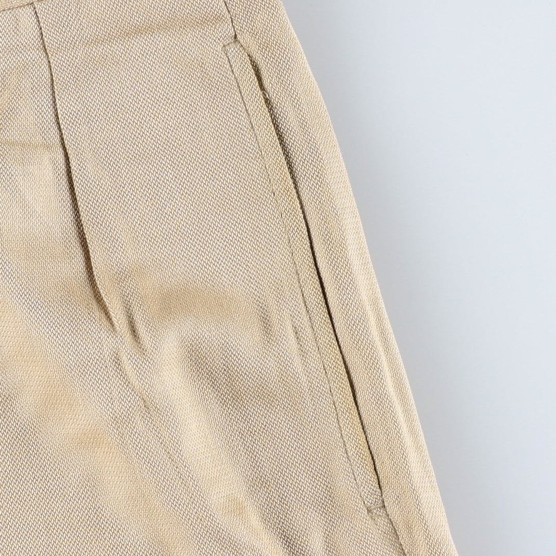 Ralph Lauren POLO GOLF two-pleat slacks, men's size W35 Rayon Beige type Vintage Second Hand