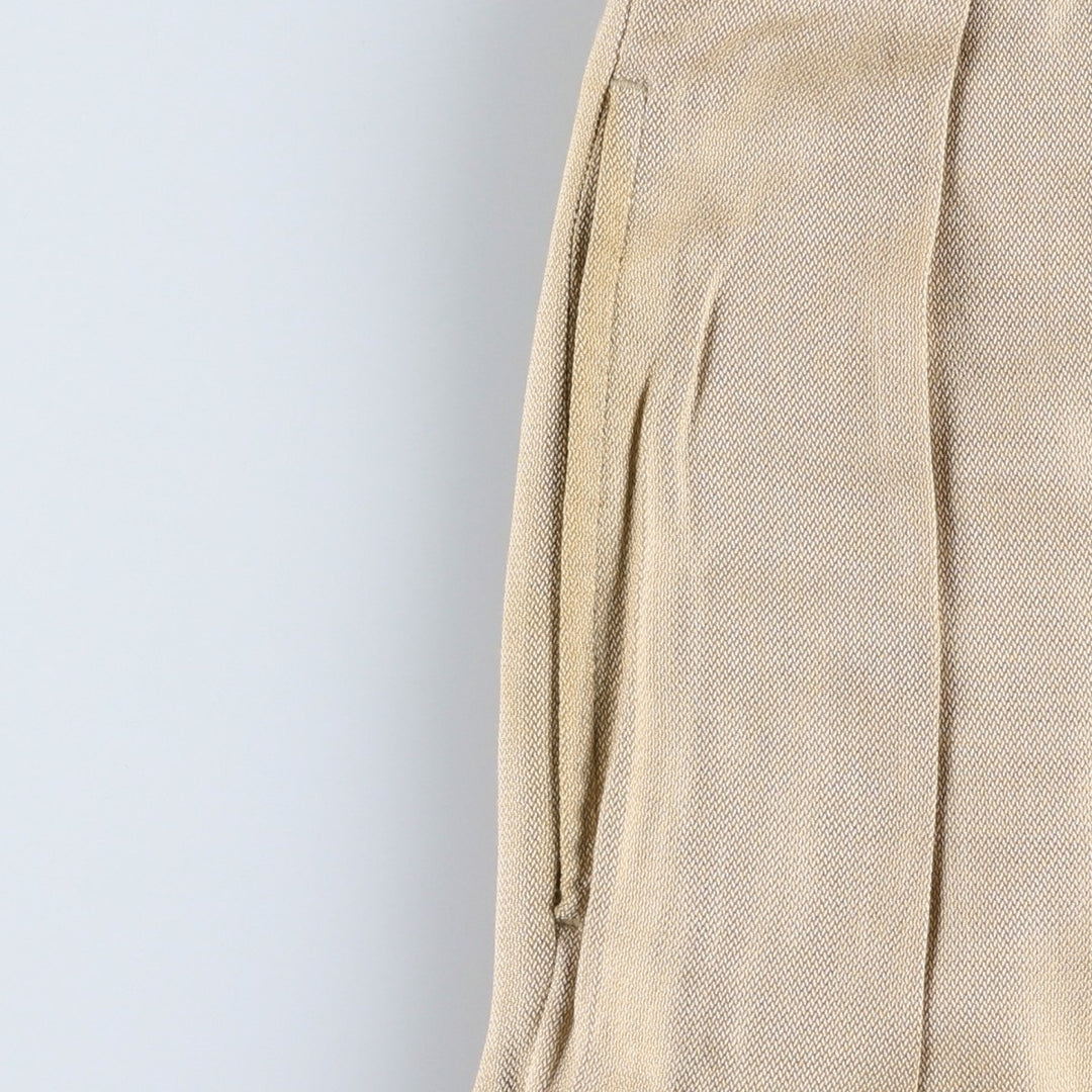Ralph Lauren POLO GOLF two-pleat slacks, men's size W35 Rayon Beige type Vintage Second Hand