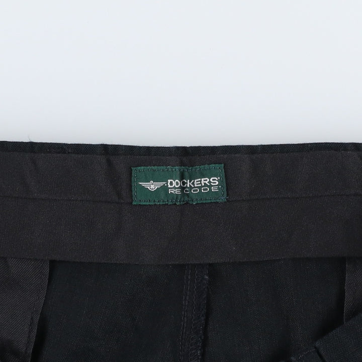 Dockers Recode Two-Pleated Linen Pants, Men's Size 35 linen black type Vintage Second Hand