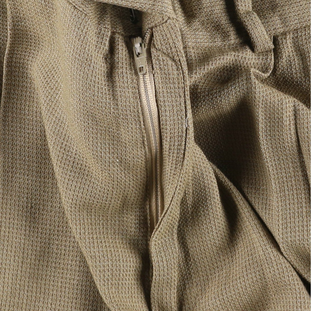 1990'S Levi's SLATES Two-Pleat Slacks Pants, Men's Size W33 (approx.), Vintage Rayon Khaki type beige Vintage Second Hand