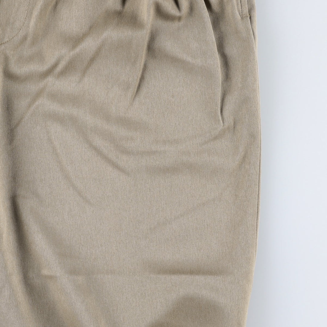 Norm Thompson Three-Pleat Slacks Pants, Made in USA, Men's W32 (approx.), Vintage polyester gray type Vintage Second Hand
