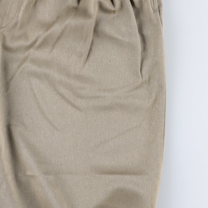 Norm Thompson Three-Pleat Slacks Pants, Made in USA, Men's W32 (approx.), Vintage polyester gray type Vintage Second Hand