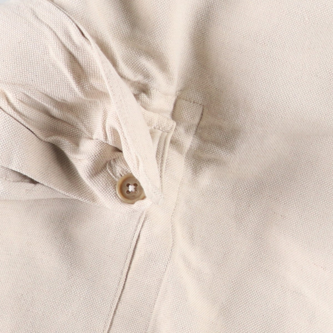 2000'S Banana Republic cotton x linen pants, slacks, cargo pants, men's size W34 (approx.) linen unbleached Vintage Second Hand