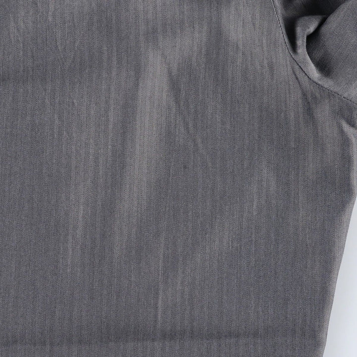 Ralph Lauren CHAPS Two-Pleat Herringbone Slacks Pants, Men's Size W34 (approx.) polyester gray type Vintage Second Hand