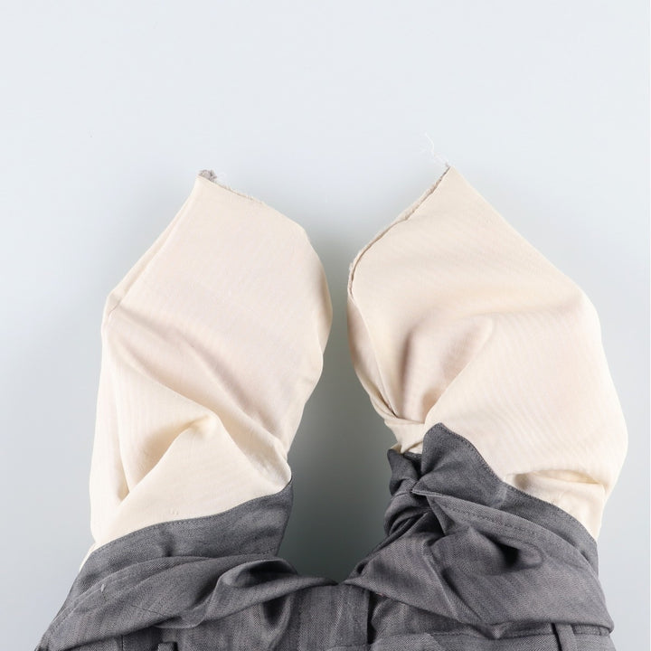 Ralph Lauren CHAPS Two-Pleat Herringbone Slacks Pants, Men's Size W34 (approx.) polyester gray type Vintage Second Hand