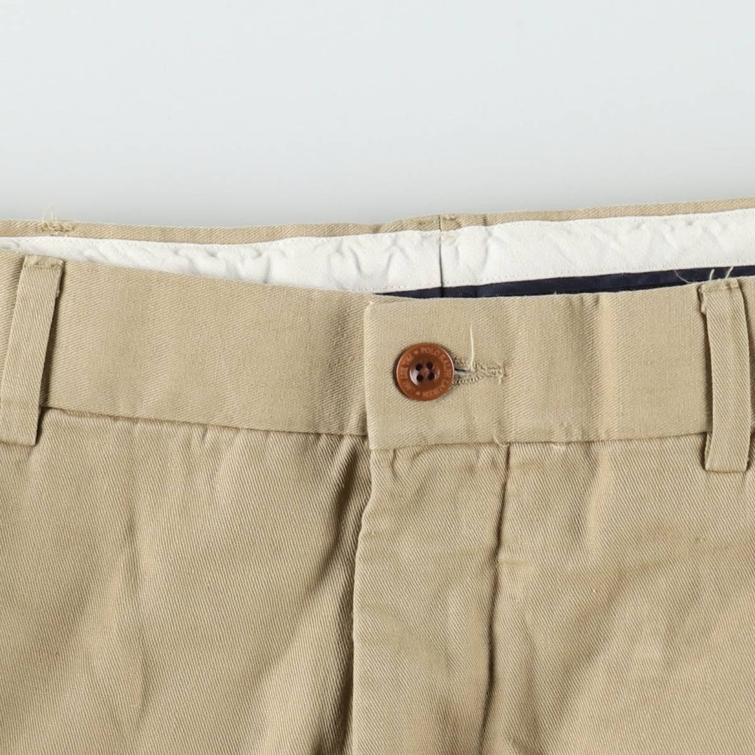Ralph Lauren POLO by Ralph Lauren Cotton x Linen Pants/Slacks, Men's W35 (approx.) linen Beige type Vintage Second Hand
