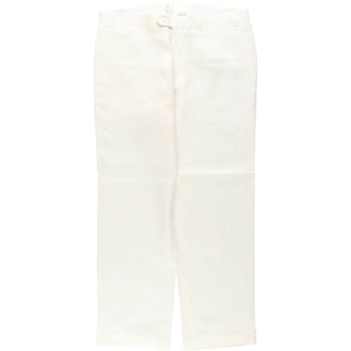 Ralph Lauren linen pants/slacks, men's size W36 (approx.) linen white type Vintage Second Hand