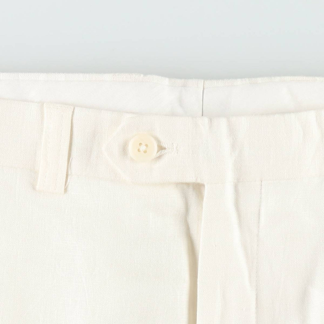 Ralph Lauren linen pants/slacks, men's size W36 (approx.) linen white type Vintage Second Hand