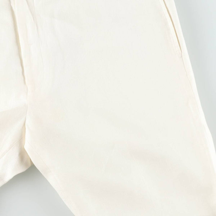 Ralph Lauren linen pants/slacks, men's size W36 (approx.) linen white type Vintage Second Hand
