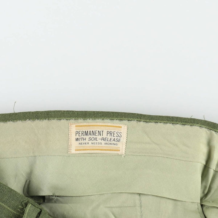 Buccaneer Stripe Pattern Slacks Pants, Men's W34 (approx.), Vintage unclear Khaki type Vintage Second Hand