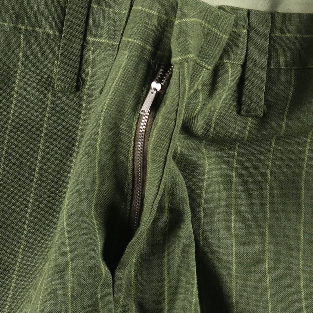 Buccaneer Stripe Pattern Slacks Pants, Men's W34 (approx.), Vintage unclear Khaki type Vintage Second Hand