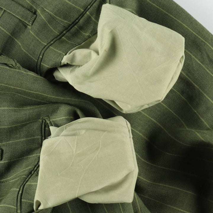 Buccaneer Stripe Pattern Slacks Pants, Men's W34 (approx.), Vintage unclear Khaki type Vintage Second Hand
