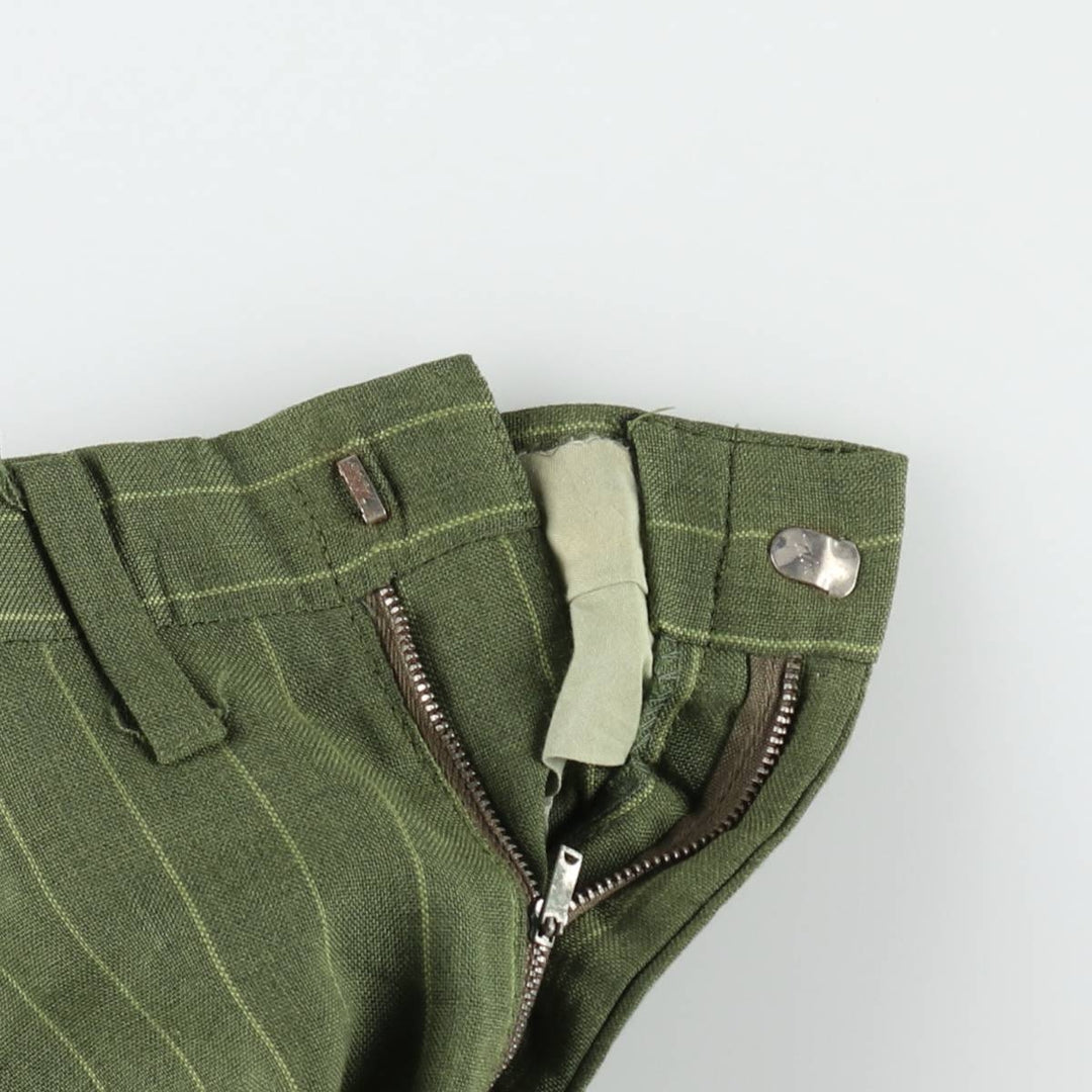 Buccaneer Stripe Pattern Slacks Pants, Men's W34 (approx.), Vintage unclear Khaki type Vintage Second Hand