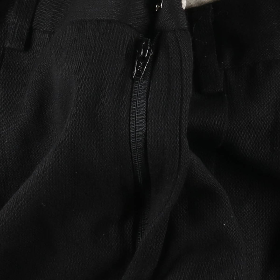 HAGGAR Two-Pleat Slacks Pants, Made in USA, Men's W34 (approx.), Vintage polyester black type Vintage Second Hand