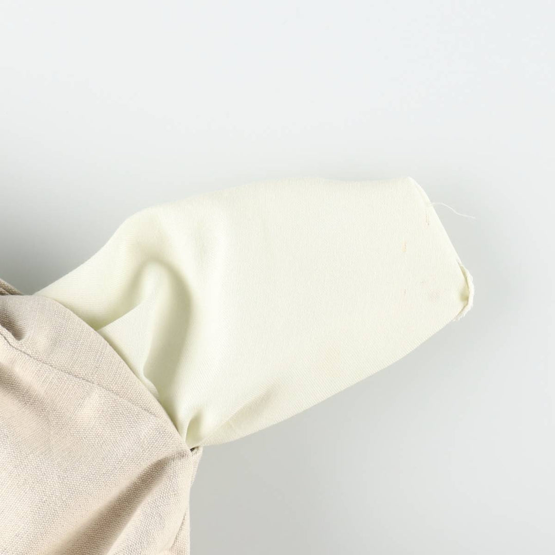 Dockers Khakis Two-Pleat Cotton x Linen Trousers, Men's W35 (approx.), Vintage linen unbleached Vintage Second Hand