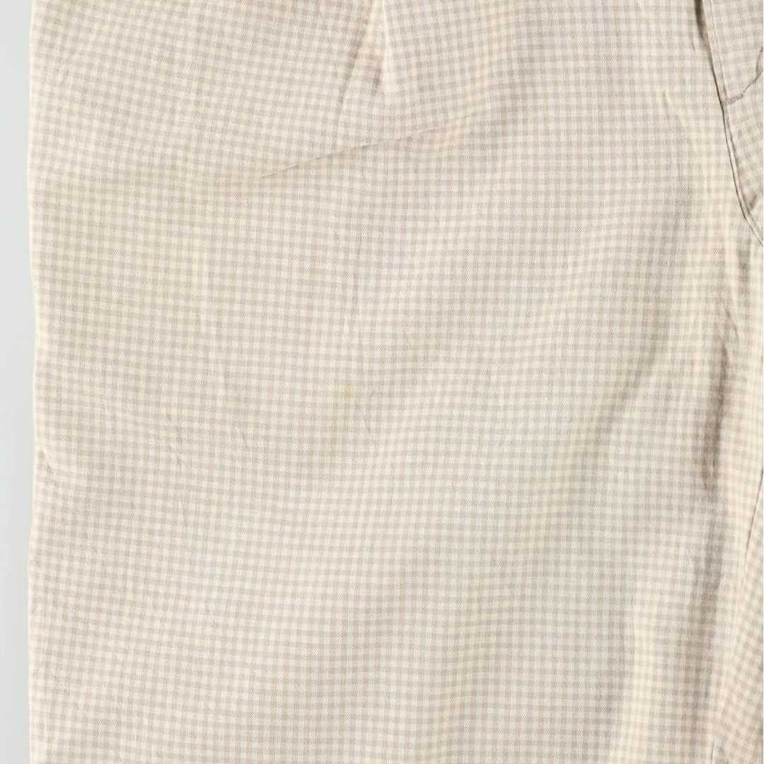 Dockers/Levi's gingham check two-pleat cotton slacks, made in USA, men's size W36 (approx.), vintage. cotton unbleached Vintage Second Hand