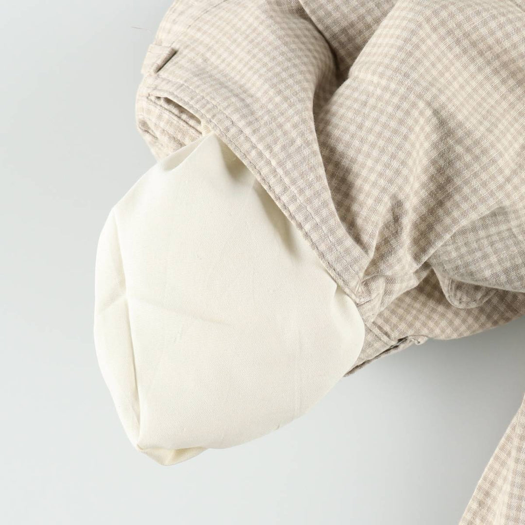 Dockers/Levi's gingham check two-pleat cotton slacks, made in USA, men's size W36 (approx.), vintage. cotton unbleached Vintage Second Hand
