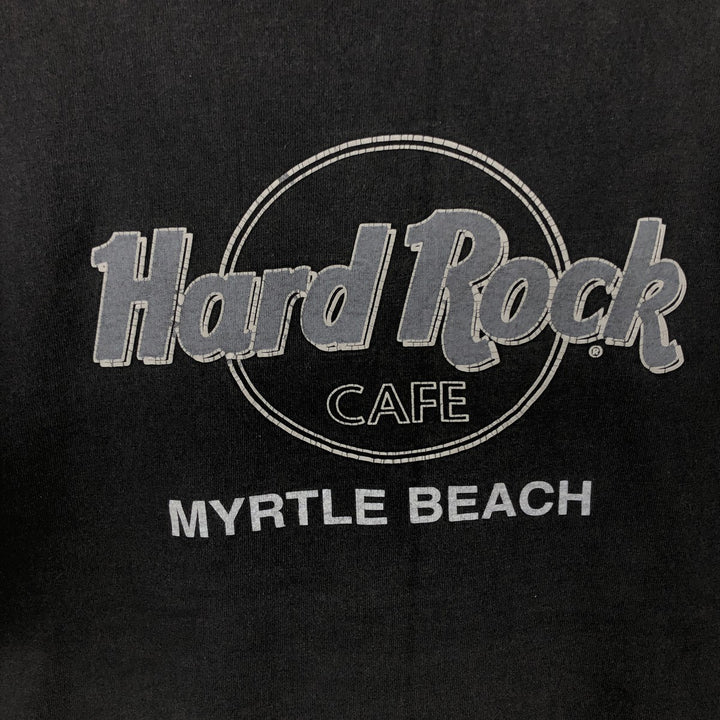HARD ROCK CAFE Hard Rock Cafe Advertising T-shirt Men's L size cotton black type Vintage Second Hand