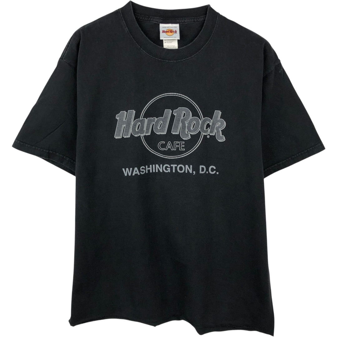 HARD ROCK CAFE Hard Rock Cafe Advertising T-shirt Men's M size cotton black type Vintage Second Hand
