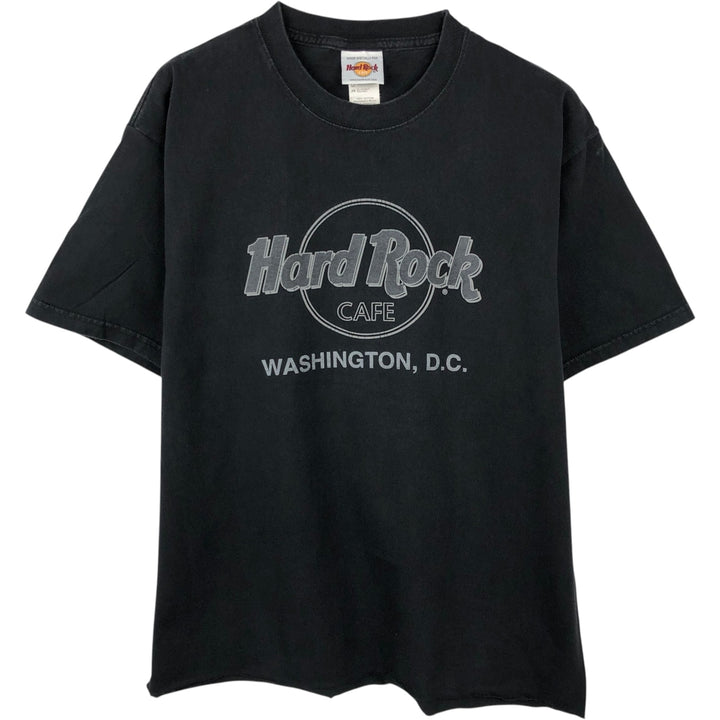 HARD ROCK CAFE Hard Rock Cafe Advertising T-shirt Men's M size cotton black type Vintage Second Hand