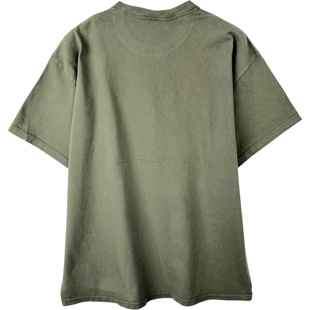 2000'S Delta Budweiser Advertising T-Shirt, Men's Size XL (approx.) cotton Khaki type Vintage Second Hand