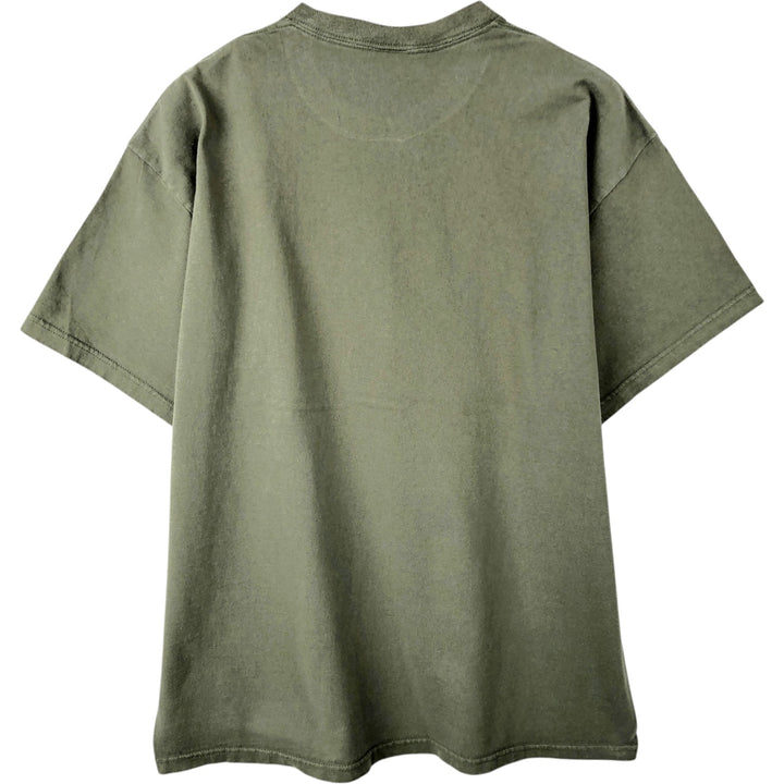 2000'S Delta Budweiser Advertising T-Shirt, Men's Size XL (approx.) cotton Khaki type Vintage Second Hand