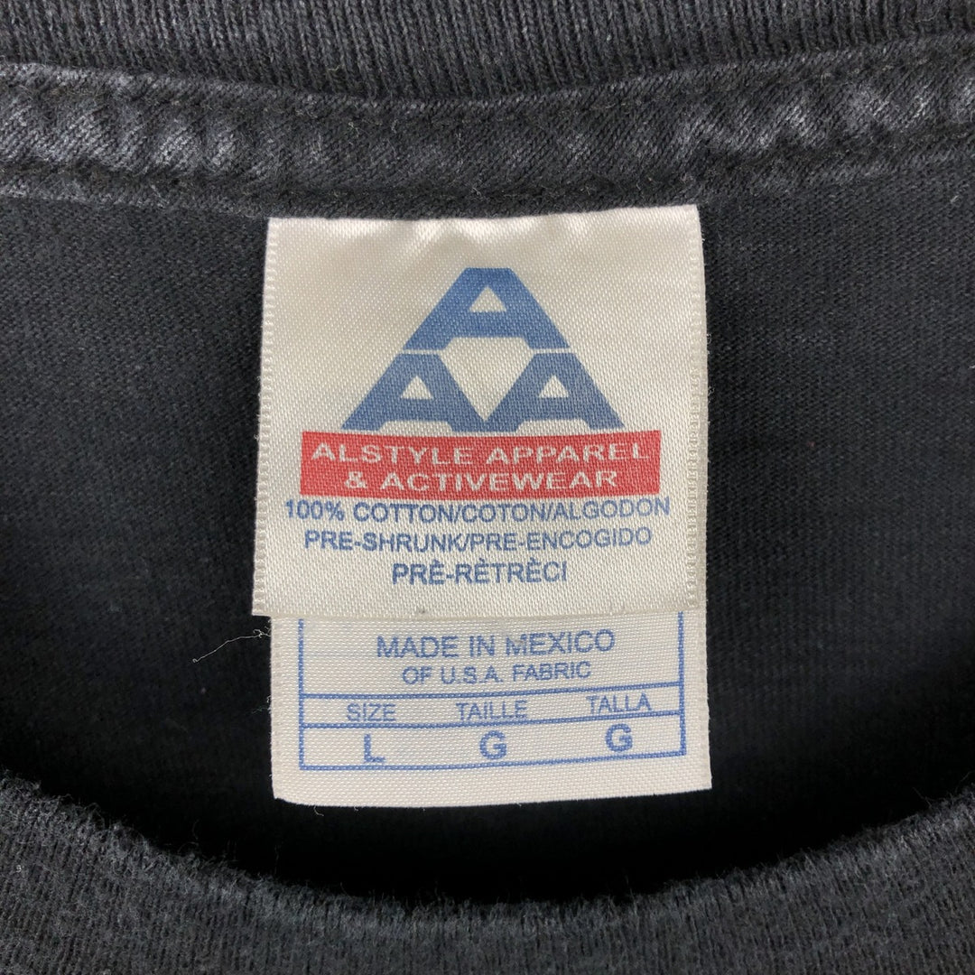 2000'S ALSTYLE Miller High Life Advertising T-shirt, Men's Size L (approx.) cotton black type Vintage Second Hand