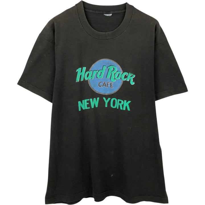 HARD ROCK CAFE Hard Rock Cafe Advertising T-shirt Men's XL size unclear black type Vintage Second Hand