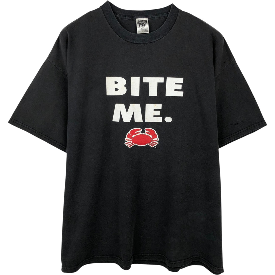 Joe's Crab Shack Advertising T-Shirt, Men's XXL (approx.) cotton black type Vintage Second Hand
