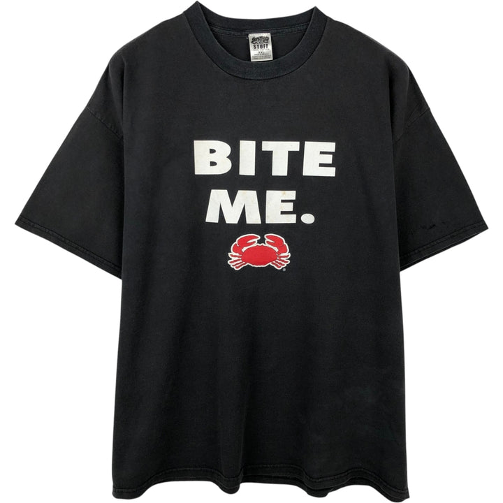Joe's Crab Shack Advertising T-Shirt, Men's XXL (approx.) cotton black type Vintage Second Hand