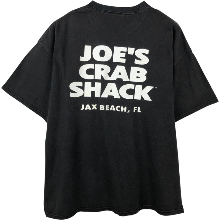 Joe's Crab Shack Advertising T-Shirt, Men's XXL (approx.) cotton black type Vintage Second Hand