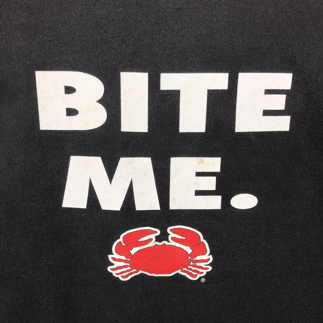 Joe's Crab Shack Advertising T-Shirt, Men's XXL (approx.) cotton black type Vintage Second Hand