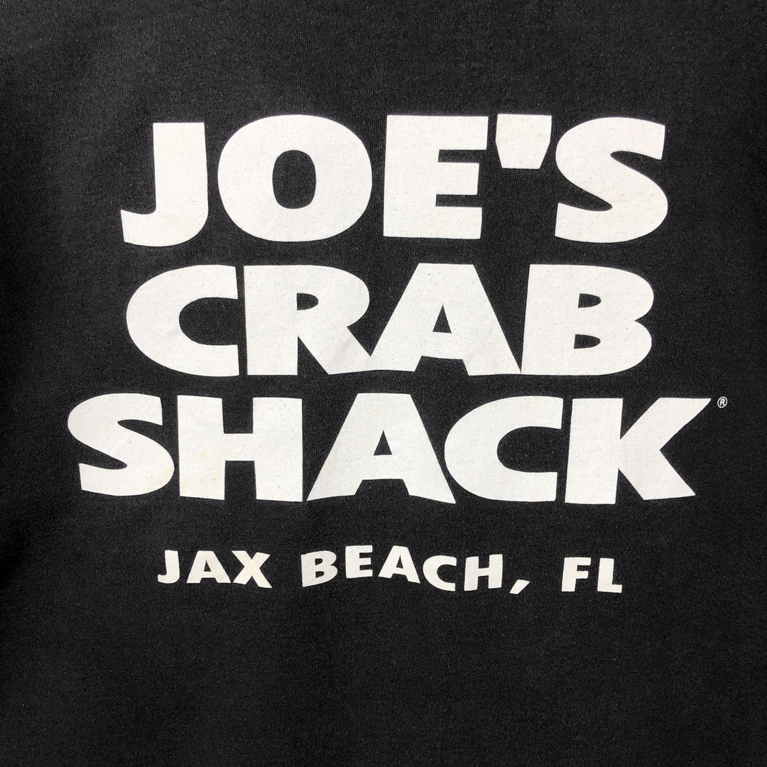 Joe's Crab Shack Advertising T-Shirt, Men's XXL (approx.) cotton black type Vintage Second Hand