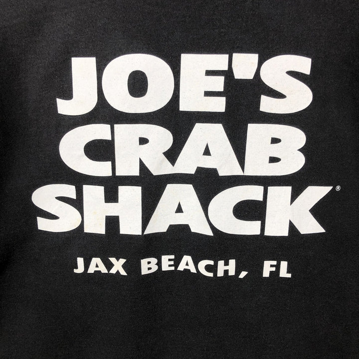 Joe's Crab Shack Advertising T-Shirt, Men's XXL (approx.) cotton black type Vintage Second Hand