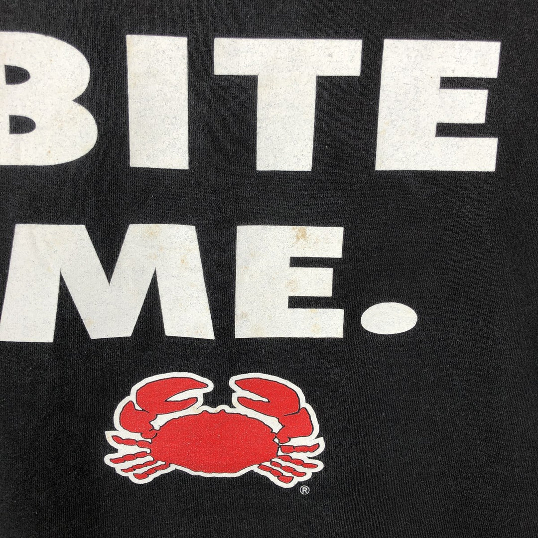 Joe's Crab Shack Advertising T-Shirt, Men's XXL (approx.) cotton black type Vintage Second Hand