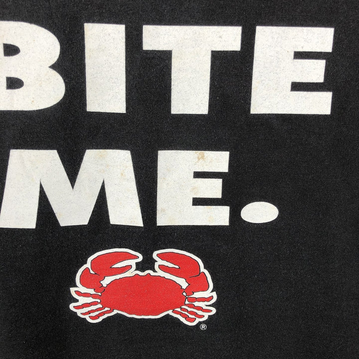 Joe's Crab Shack Advertising T-Shirt, Men's XXL (approx.) cotton black type Vintage Second Hand